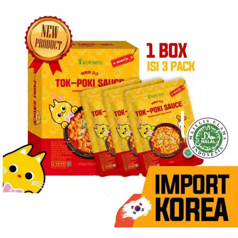 

Tokpoki Sauce BOX / Tteokbokki Sauce / Toppoki Sauce Pedas Halal MUI