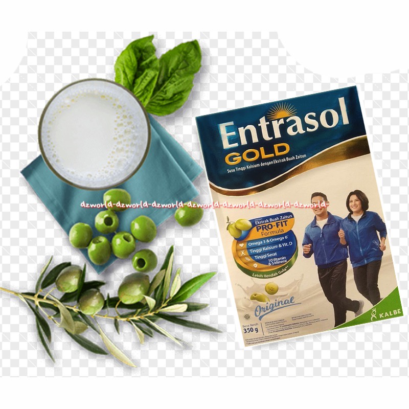 Susu Entrasol Gold High Kalsium untuk 51+ Plain 350g Rasa Plain dan Coklat