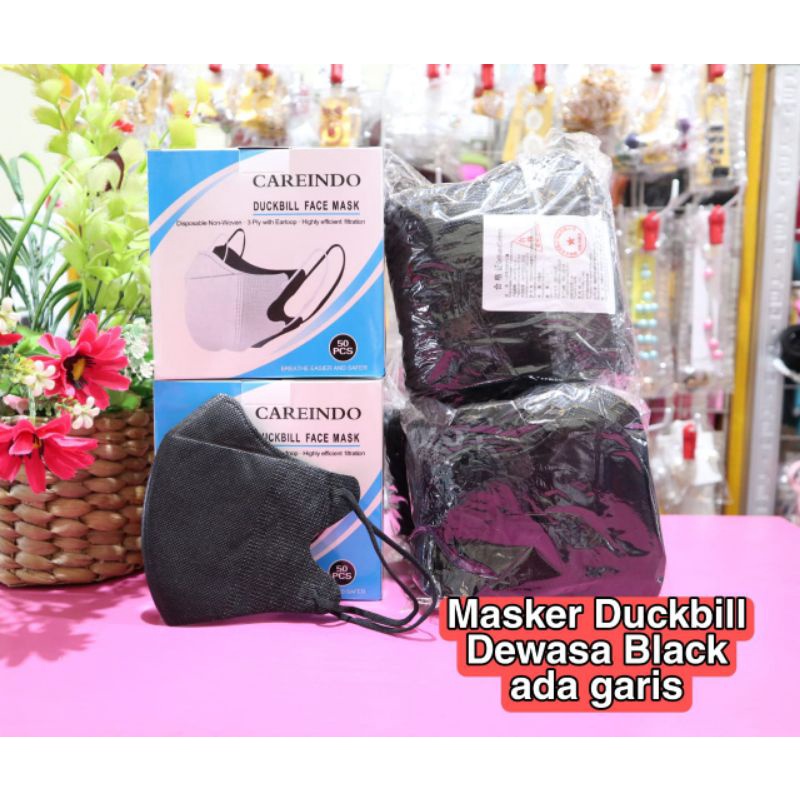 Masker Duckbill Hitam Grosir