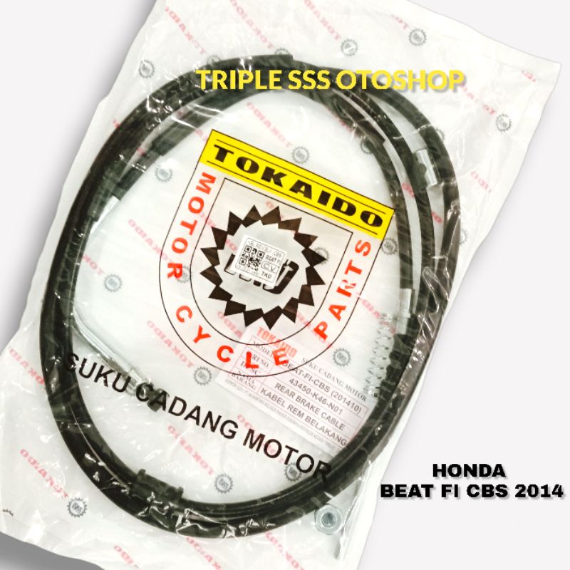KABEL OLOR REM BELAKANG TOKAIDO HONDA BEAT FI CBS 2014