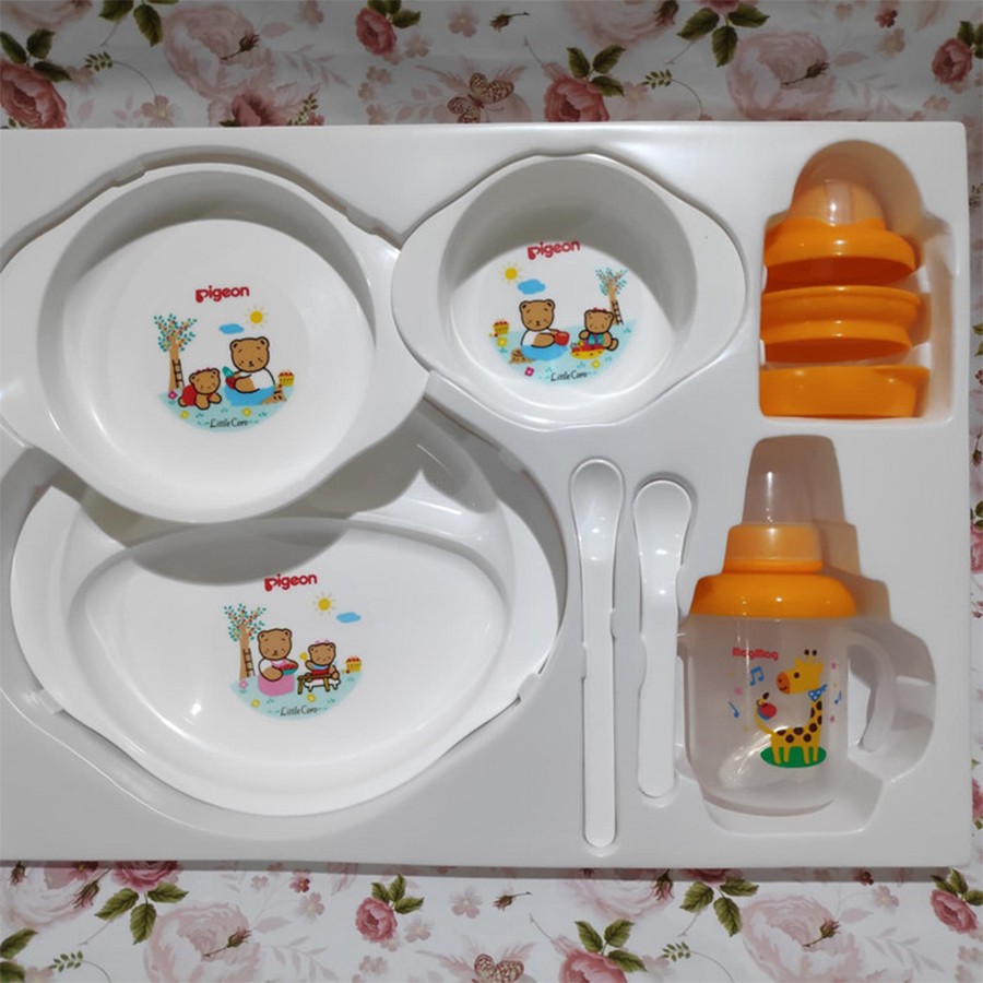 Pigeon Feeding Set with Training Cup System Perlengkapan Makan Bayi