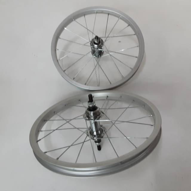 rims velg sepeda lipat anak 16 set depan belakang