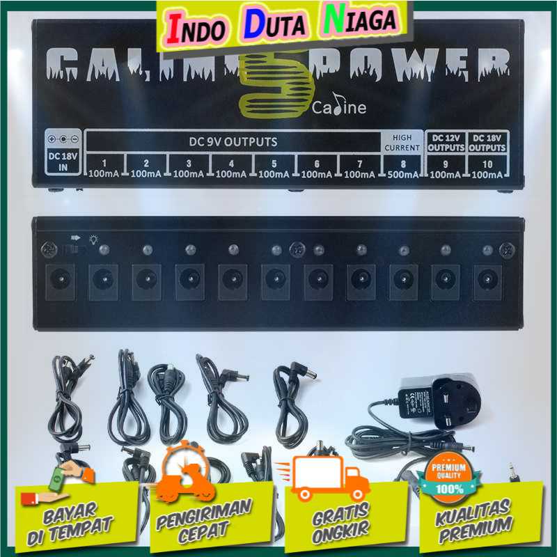 IDN TECH - Caline Power Supply 10 Isolated Output EU Guitar Effect Pedal - CP-05