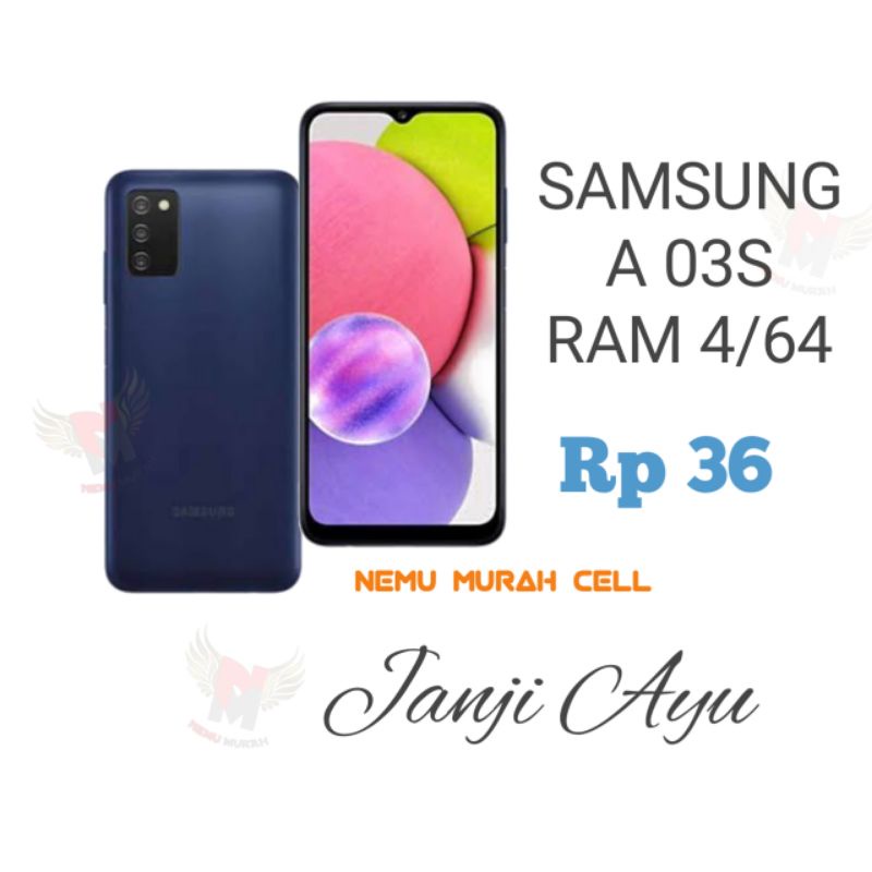Samsung A03s Ram 4/64 TAM Garansi Resmi hp murah janji ayu