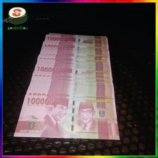Jual Uang Kertas Mainan Pecahan 100.000 Rupiah | Shopee Indonesia