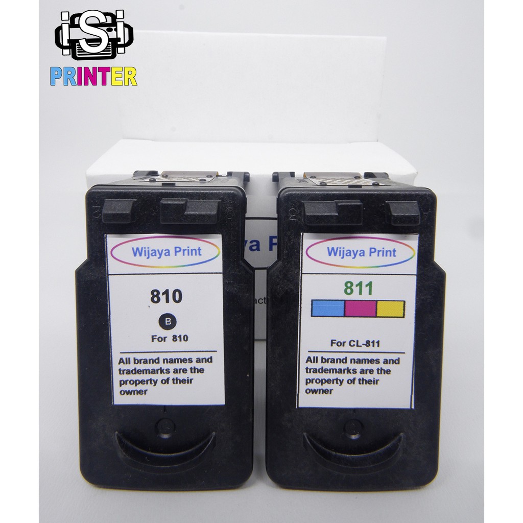 Canon 810 Black / 811 Color Tinta Cartridge Compatible PG810 Hitam / CL811 Warna - isiprinter