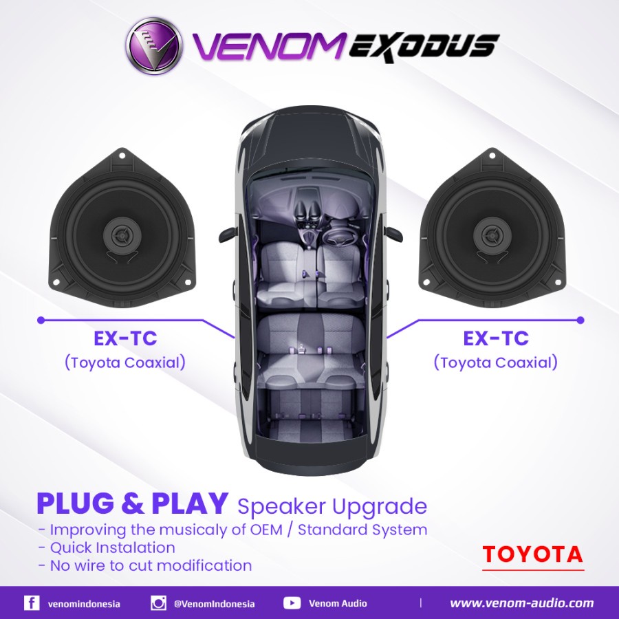 SPEAKER COAXIAL VENOM EXODUS SUPER QUALITY
