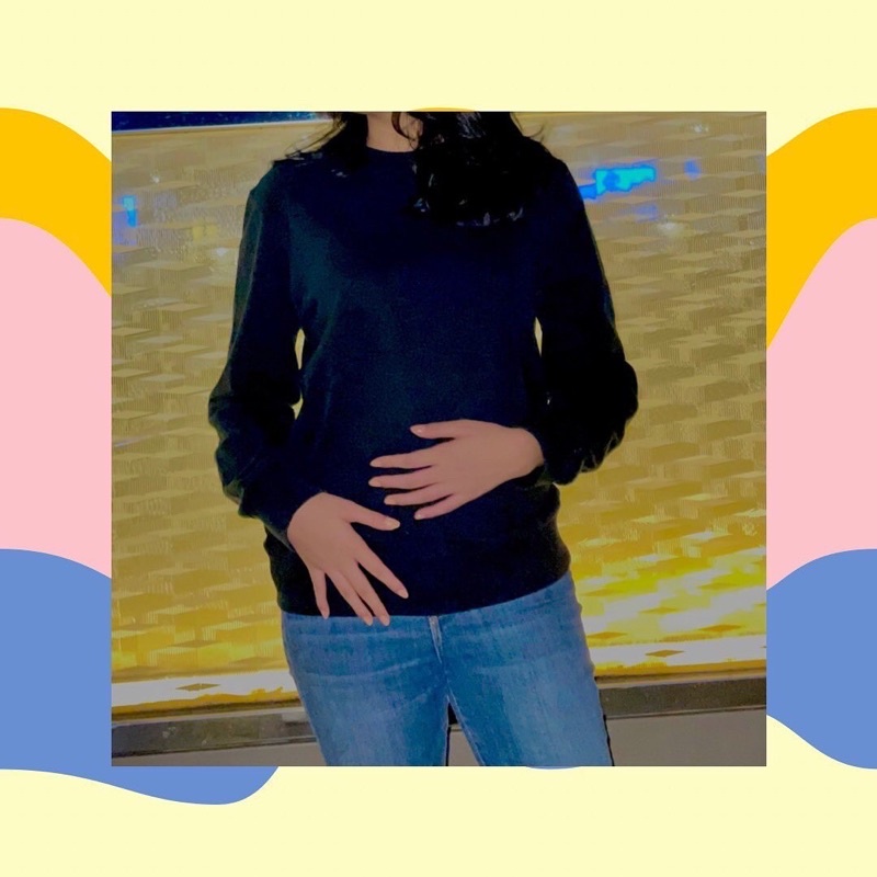 SWEATER HITAM POLOS / CREWNECK HITAM POLOS UNISEX