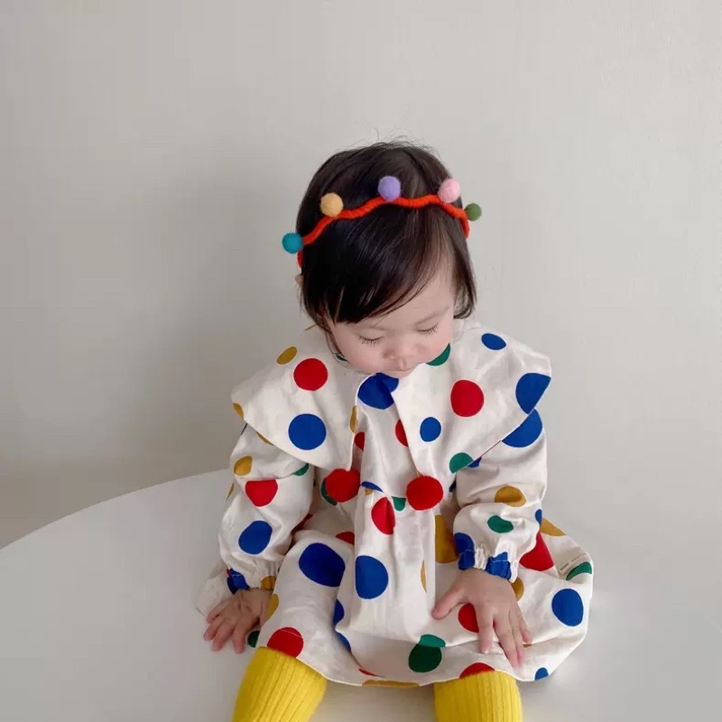 Polka dress / dress anak perempuan