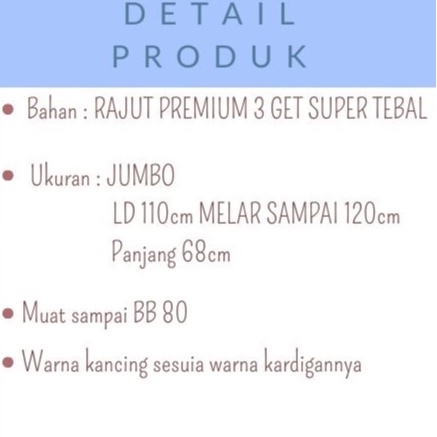 CABLE CARDY kardigan rajut kepang jumbo wanita panjang cardigan kancing oversize tebal terbaru impor-1