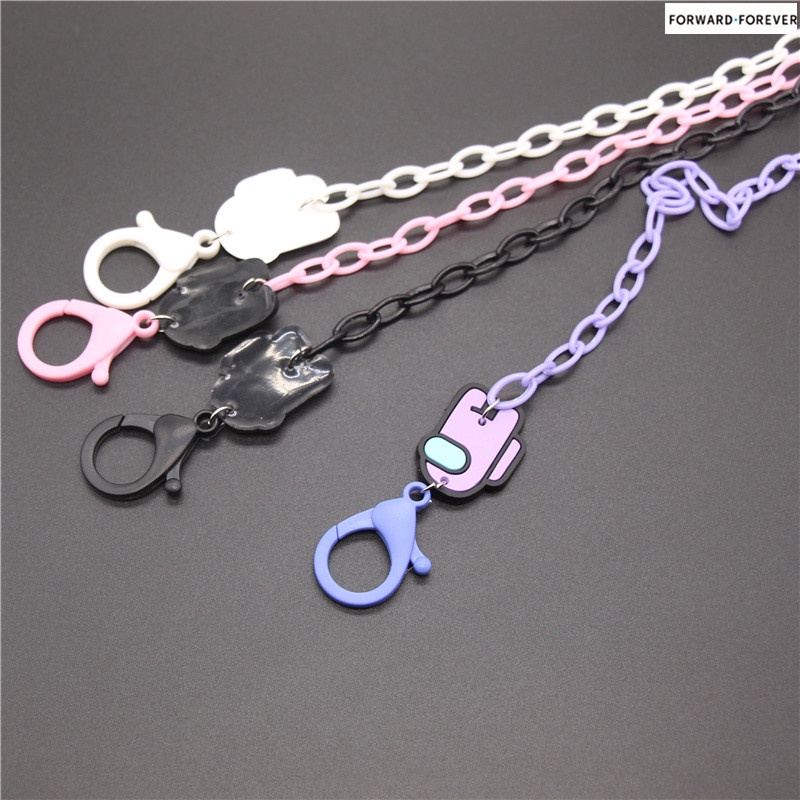 [Amongus ] Acrylic Mask Chain Mask Anti-lost Lanyard necklace M60063