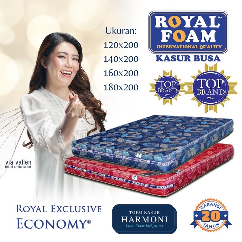 Kasur Busa REE ( Royal Exclusive Economy ) Garansi 20 Tahun Original Royal Foam