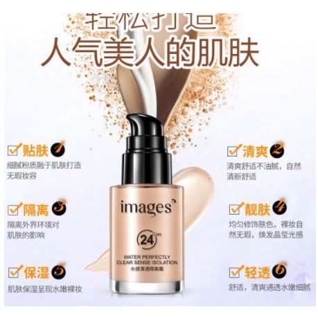 IMAGES Foundation 3 Warna Make Up Water Perfectly Clear Sense Isolation LS IMA012