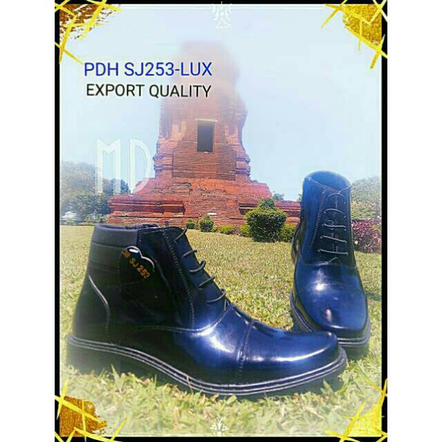 MANDIENS  Sepatu Bots  Kulit Asli PDH SJ253Lux Original Medali Export Quality