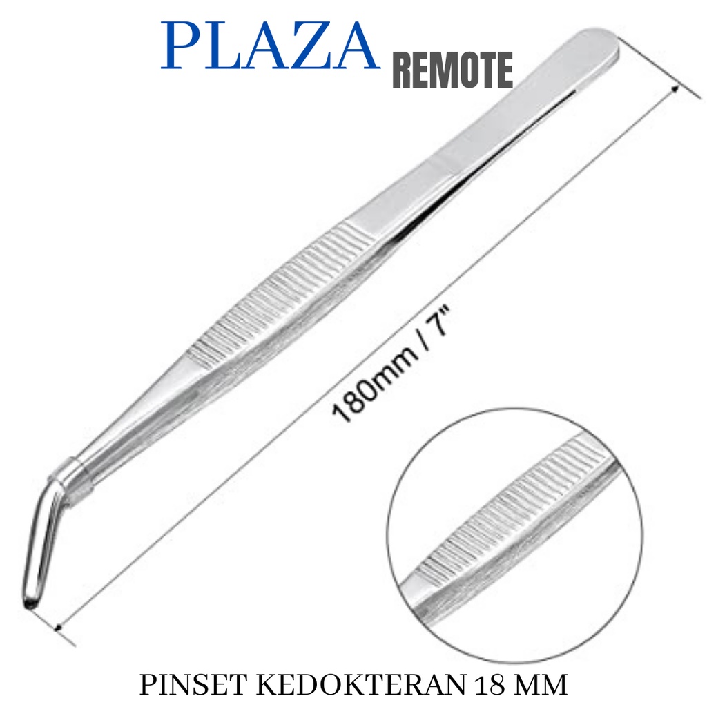 PINSET BAJA STAINLESS STEEL 18 CM KEDOKTERAN MODEL BENGKOK 18CM