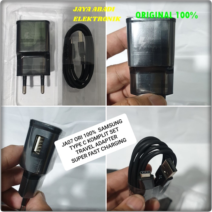 J07 SAMSUNG ORIGINAL ADAPTOR CHARGING 15 WATT KABEL DATA USB TYPE C SUPPORT FAST CHARGING TRAVEL ADAPTIVE FLASH CASAN adaptive fast charging adaptor travel adapter androit casan quick charge quallcomm multi universal biisa untuk segala handphone type c