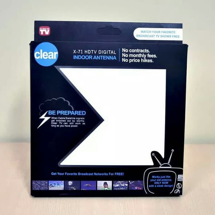 Unik CLEAR TV HDTV DIGITAL INDOOR ANTENNA DIGITAL INDOR ANTENA AJAIB Murah