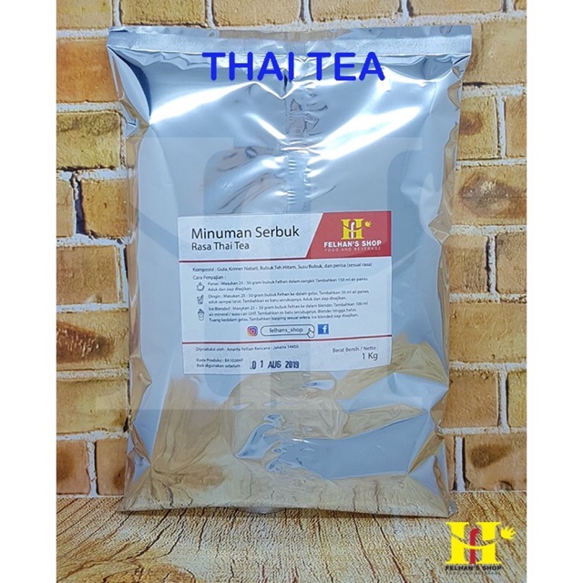 

(1 Kg) Thai Tea Premix Milkshake / Bubble Powder Drink