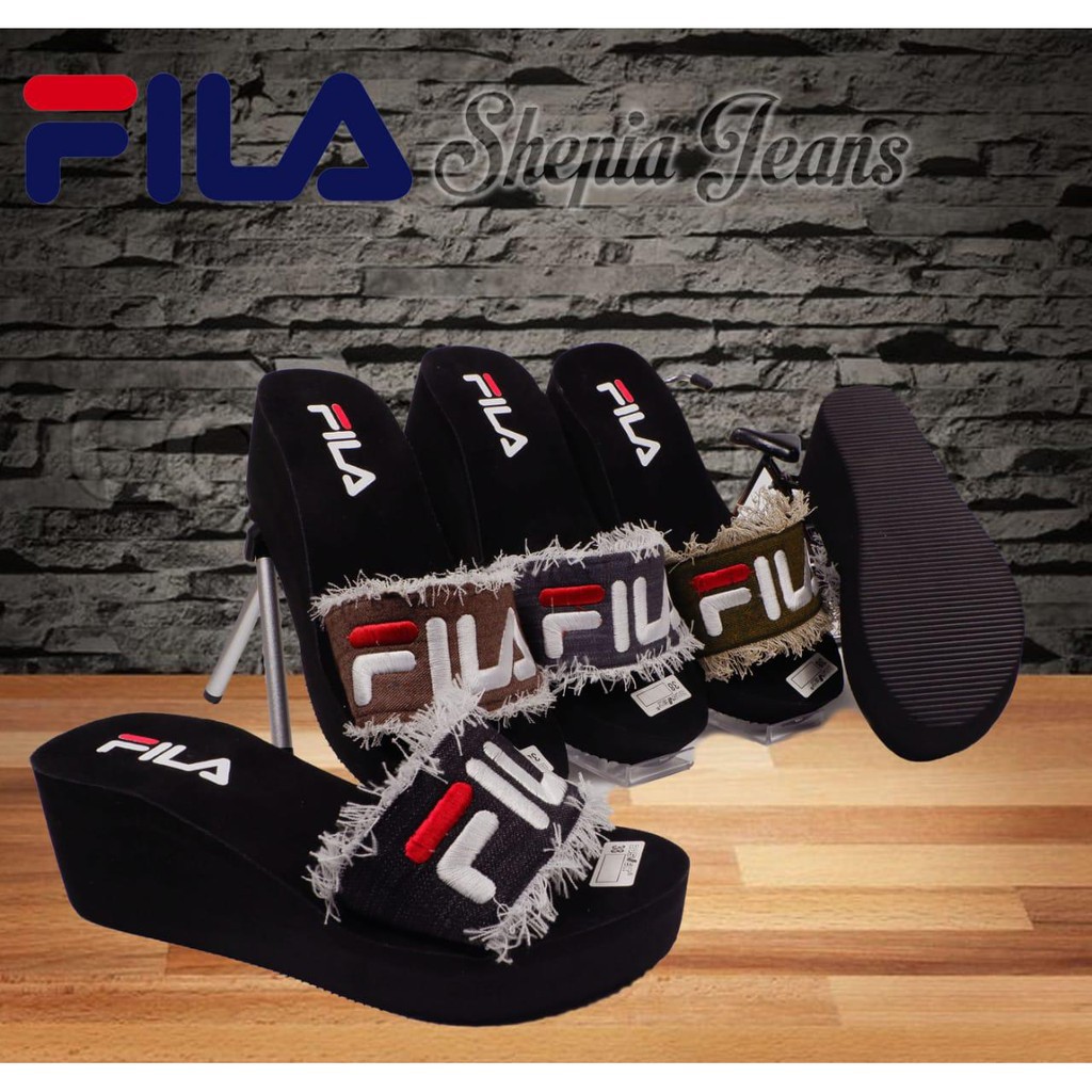 sandal wedges fila