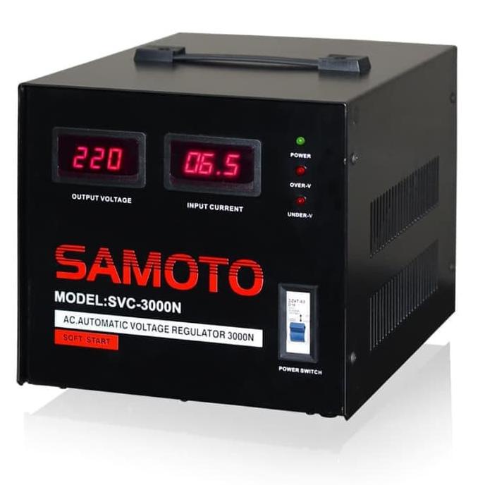 Diskon Stabiliser SAMOTO 3000 SVC3000N SVC-3000VA stavolt stabilizer Digital Diskon