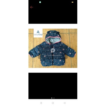 Jacket Baby Gap Anak Perempuan Warna Navy Hoodie
