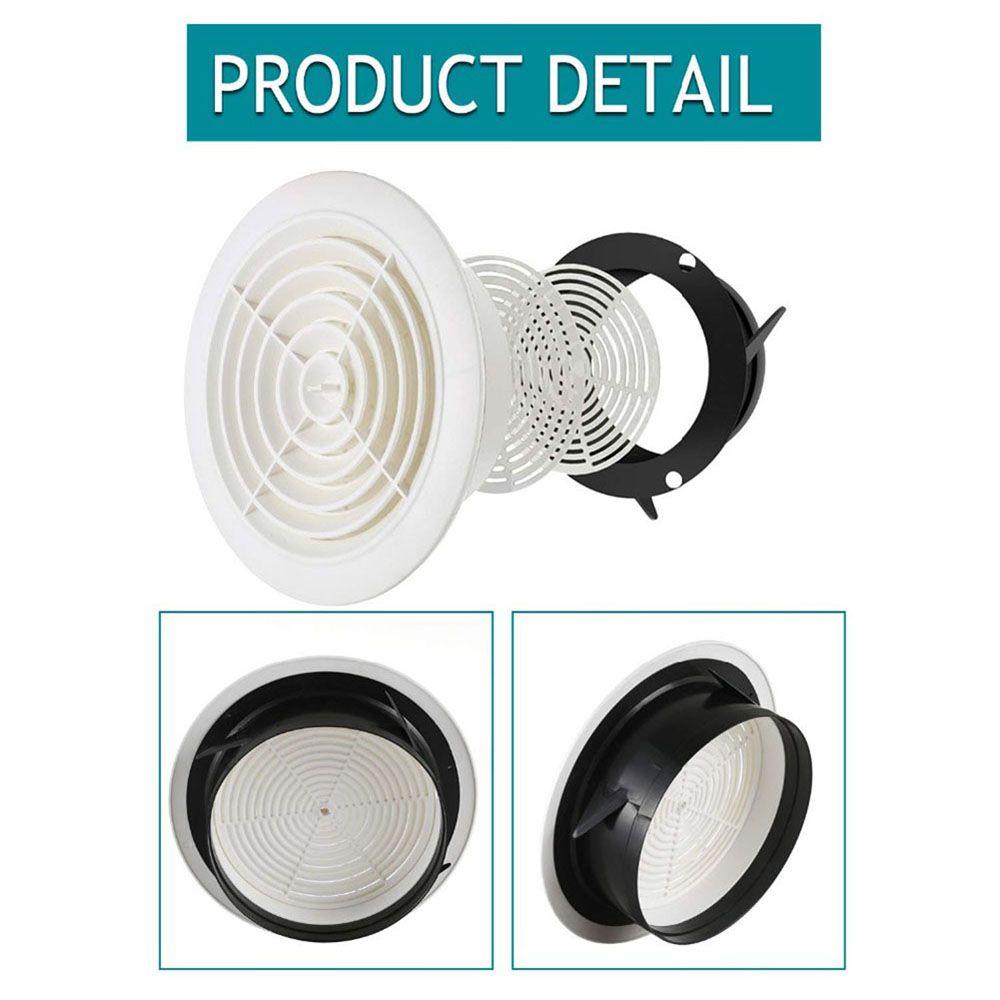 R-FLOWER Air Vent Adjustable Perlengkapan Ac Bulat Penutup Lubang Angin Anti Burung Dan Tikus