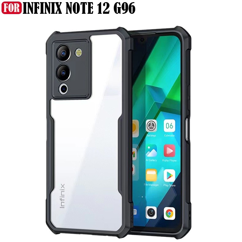 Casing Infinix Note 12 G96 Hardcase Shockproof Transparant Protect Kamera Case Infinix Note 12 G96