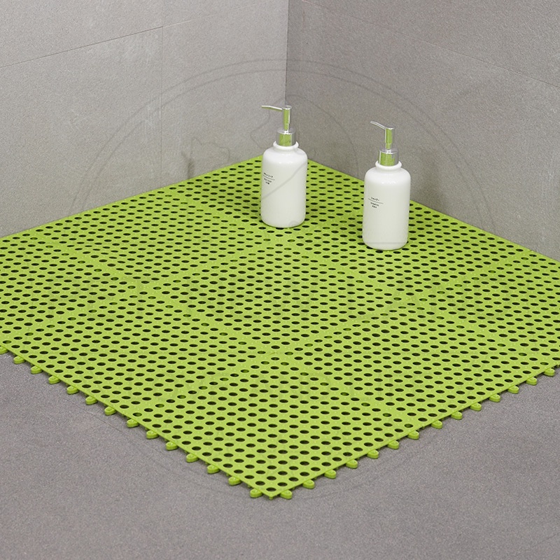 Karpet Alas Kandang Hewan kelinci Hamster Karpet Karet Interlock Anti Slip Footrest Kelinci Persediaan Hewan Peliharaan-hijau