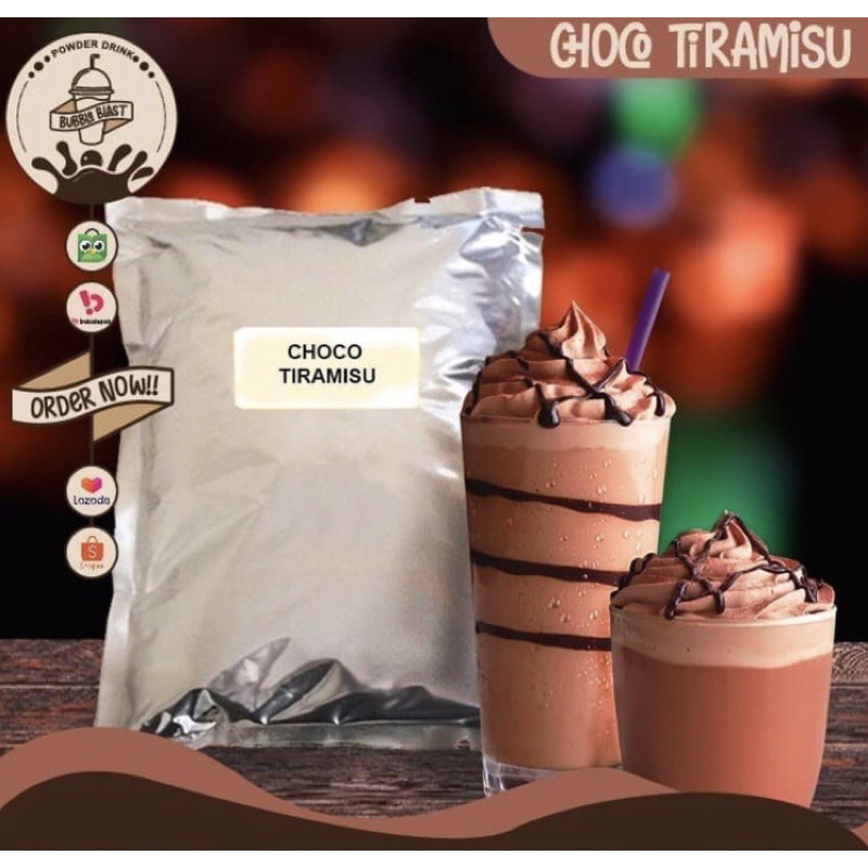 

Choco Tiramizu Powder Drink / Bubuk Minuman Premium 1Kg