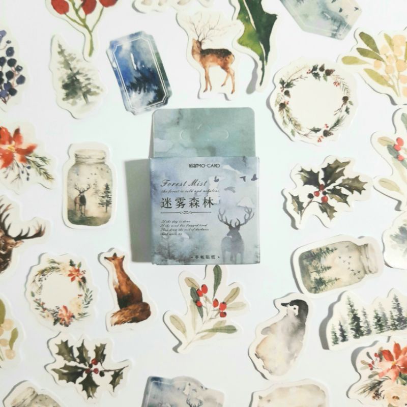 

15Pcs Stiker Desain Kawaii rainforest Lucu untuk Scrapbook