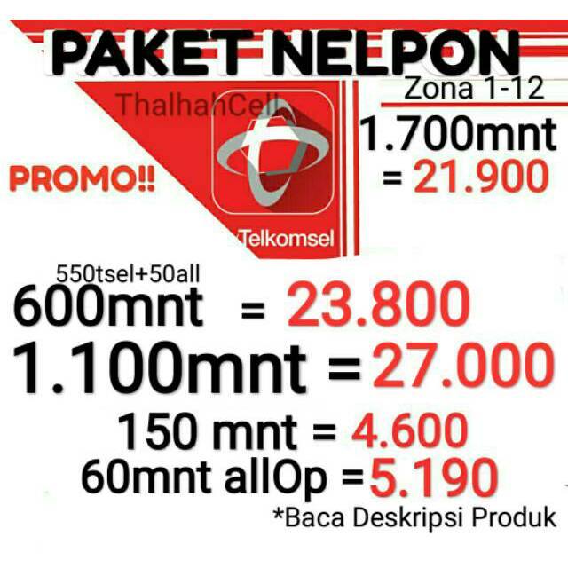 wajib CHAT SEBELUM ORDER, PAKET NELPON TELKOMSEL SEMUA ZONA 1000menit 1100 menit