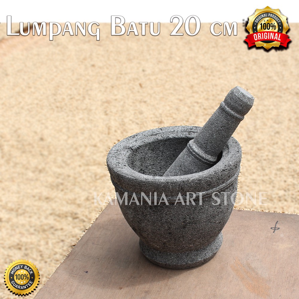 Promo Alat Dapur lumpang batu kali 20 cm batu KERAS