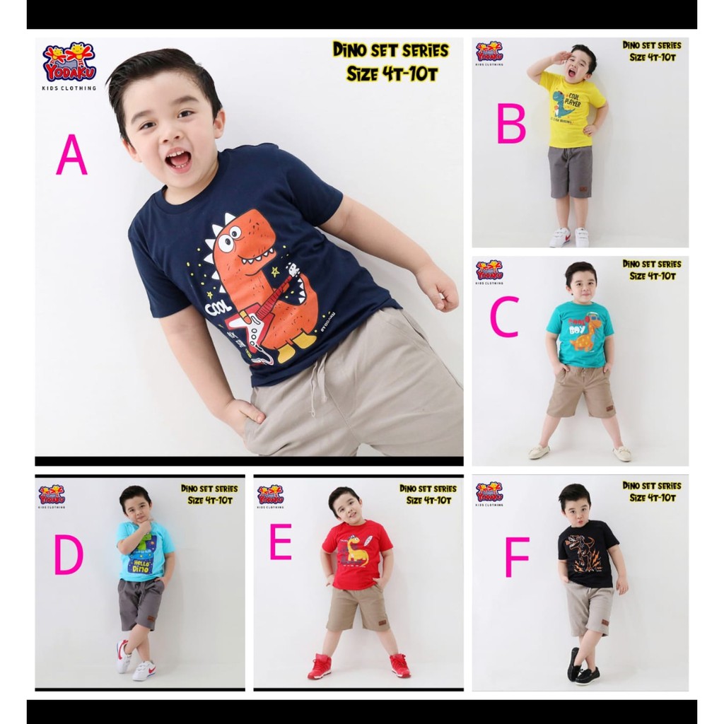 Setelan Dino Yodaku Kids Clothing
