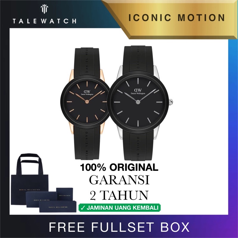 [100% ORIGINAL] Jam Tangan Pria Daniel Wellington Icon Motion Rubber Strap