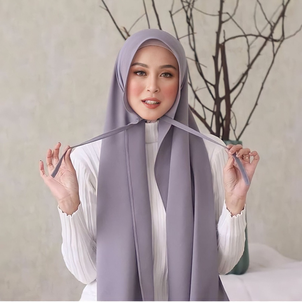 75x150 THALIA PASHMINA Jilbab Khimar Bergo Hijab Kerudung Ceruty Babydoll Instan Instant