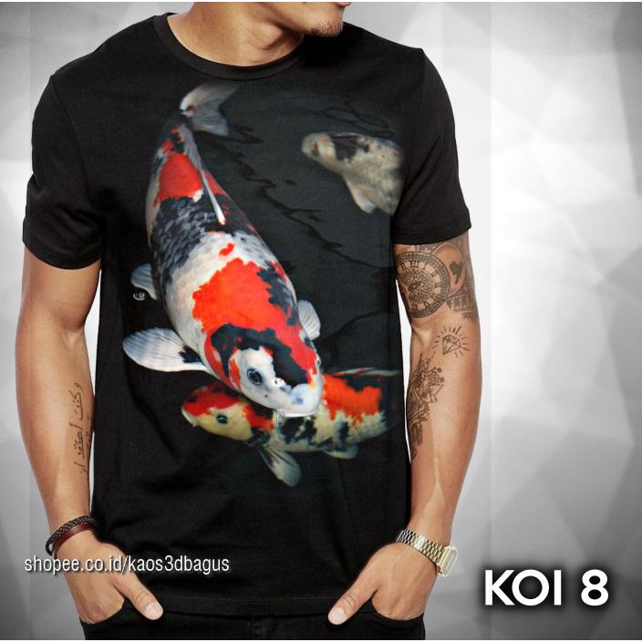Baju Kaos Koi Fish Ikan Hias Komunitas Pecinta Ikan Koi Indonesia Kaos Distro Premium Hobi Ikan Koi Shopee Indonesia