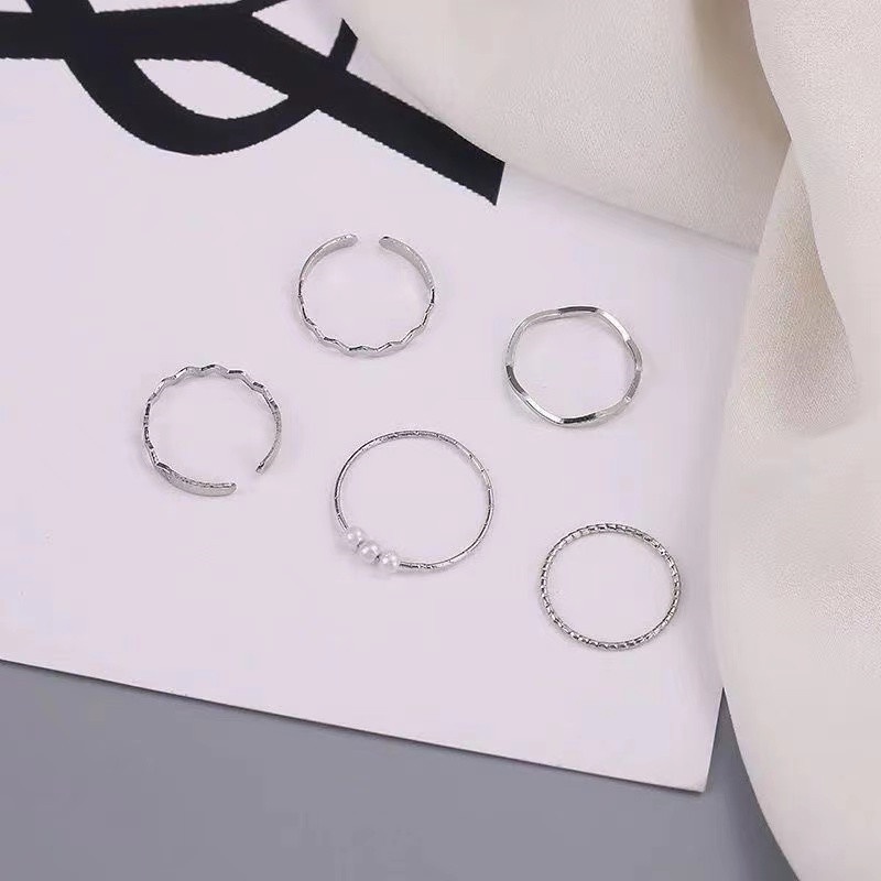 Five-piece Ring Accessories Fashion Personality Light Luxury