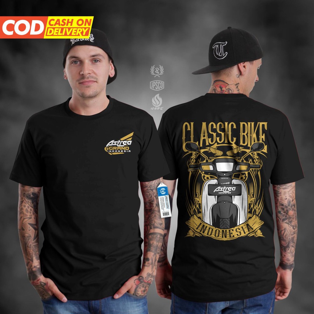 Baju Atasan Kaos Distro Motor Pria Lengan Pendek Terbaru Keren 2022 Honda Astrea Grand