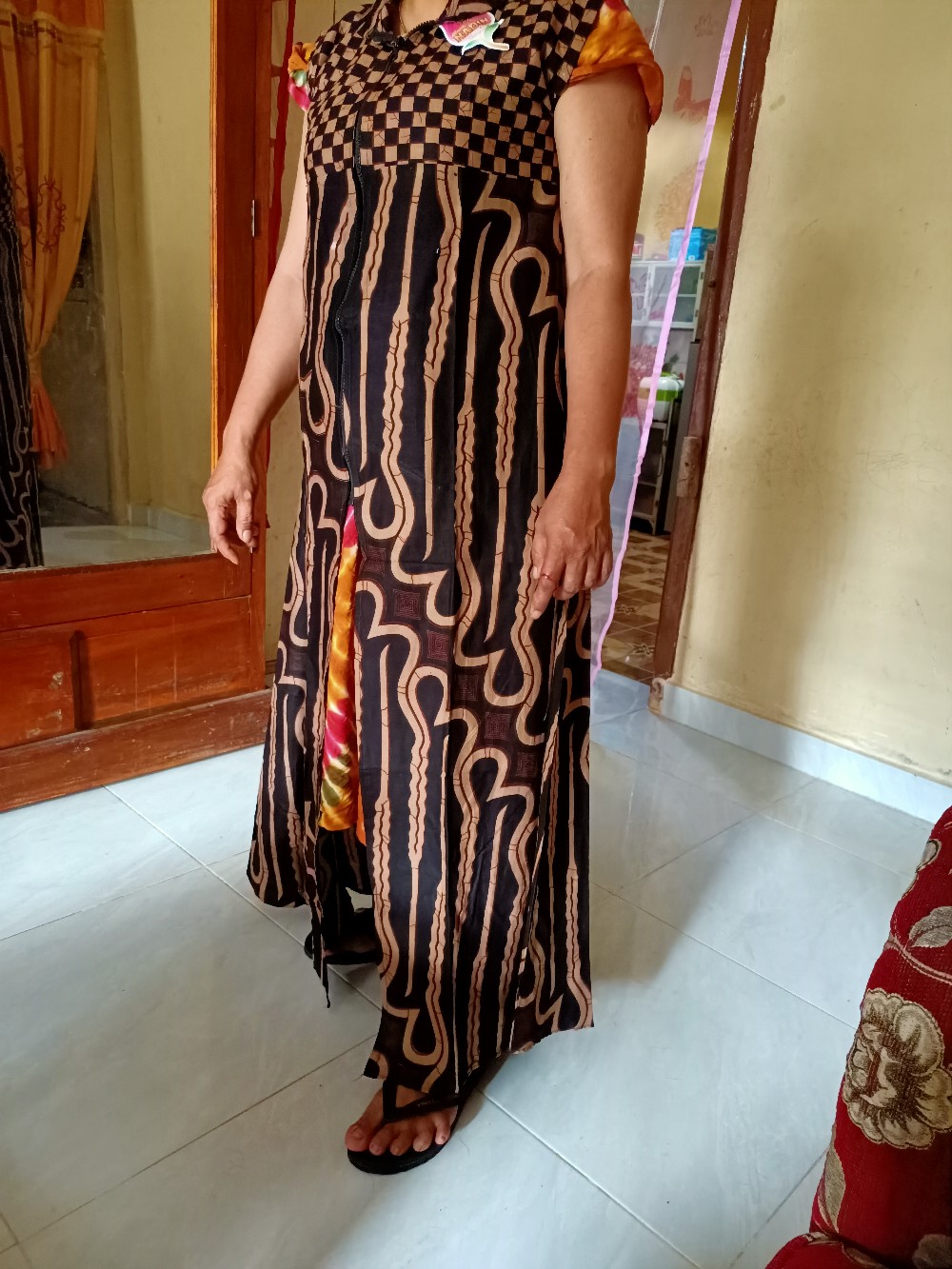 Maxi Cardi Genes Outer Batik Wanita Kardigan Modern Bahan Premium High Quality Exclusive