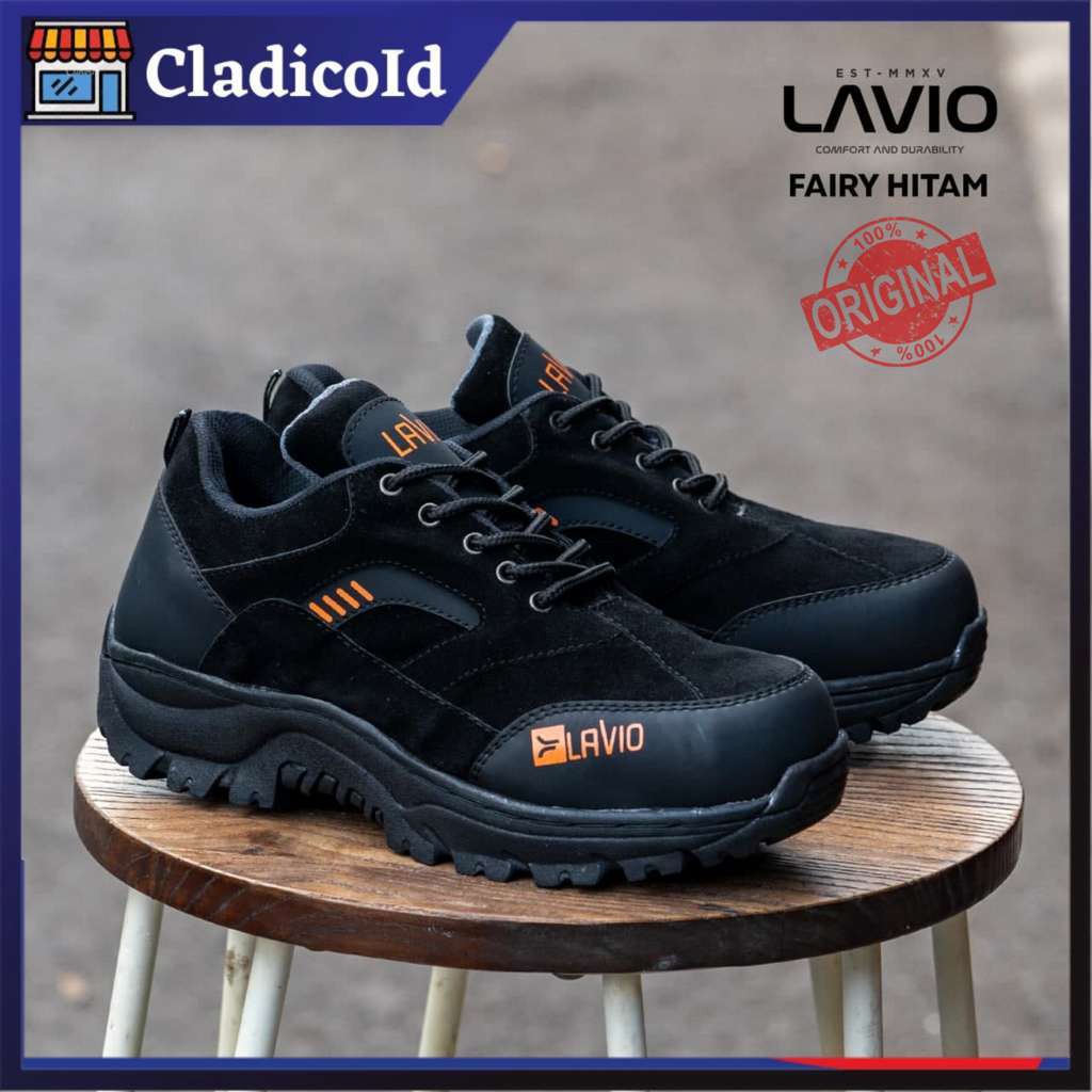 Sepatu Safety Pria Boot Pendek Ujung Besi Kerja Lapangan Outdoor Mendaki Gunung Hiking Travel Sefty Shoes Boots Proyek LAVIO FAIRY