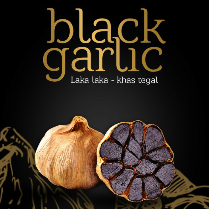 Black Garlic (Tunggal) Bawang Lokal Ajaib Berkhasiat - Bawang Hitam - Obat Herbal Bawang Putih Hitam
