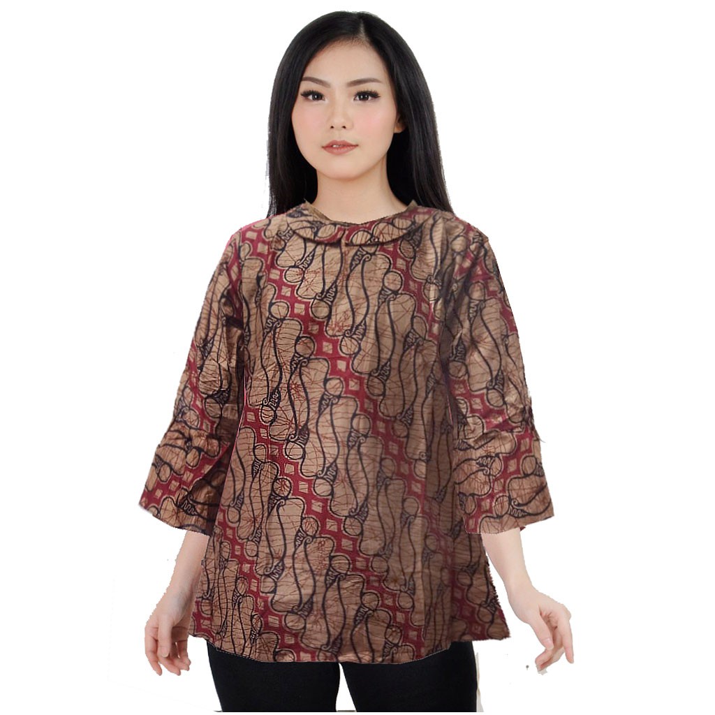 Kemeja Batik Pria Seragam Motif Parang Rusak Klasik