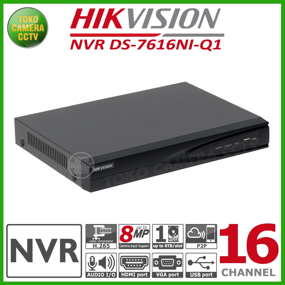 NVR HIKVISION 16 CHANNEL DS-7616NI-Q1