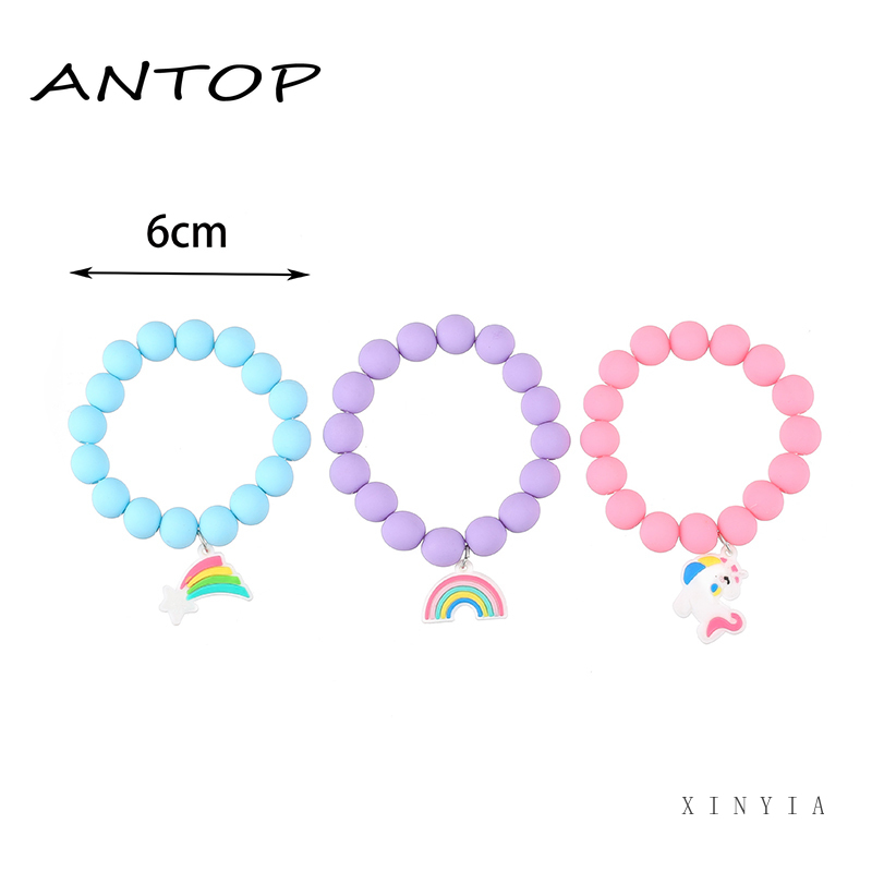 Lucu Bead Gelang Kartun Lucu Gelang Unicorn Liontin Gelang Fashion Gelang Anak ​Hadia ANTOP