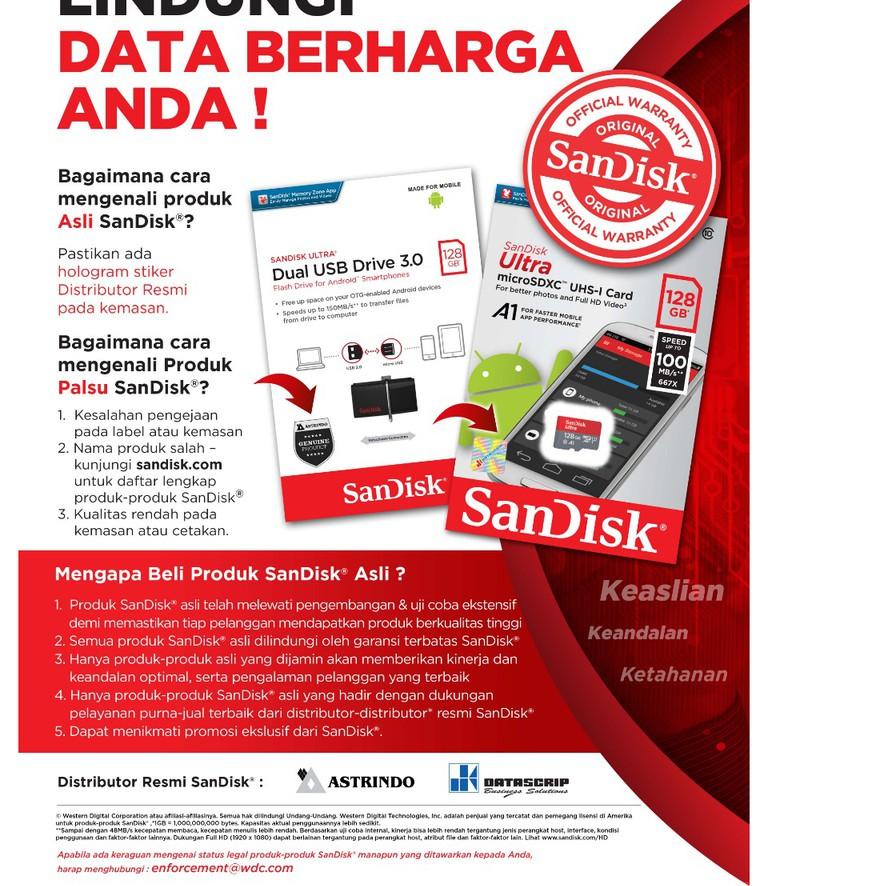 Terbaik|SQ29|SanDisk Ultra MicroSD 128GB A1 120MB/s microSDXC UHS-I micro sd