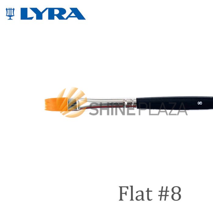 

Kuas Lukis Lyra Flat No. 8 - Kuas Lyra Datar - Taklon Art Brush Lyra