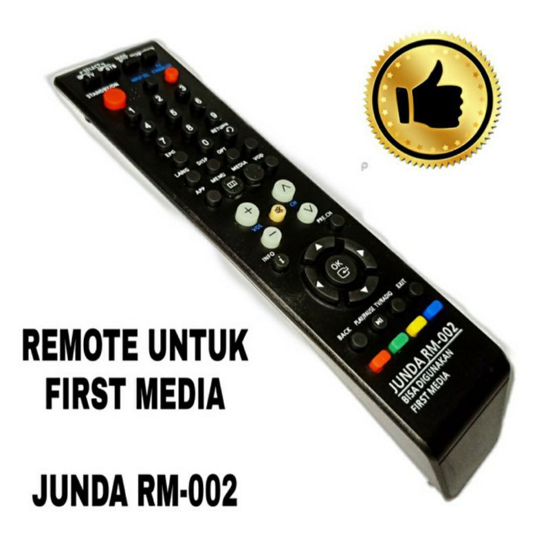 Remote First Media HD Parabola Receiver Junda RM002