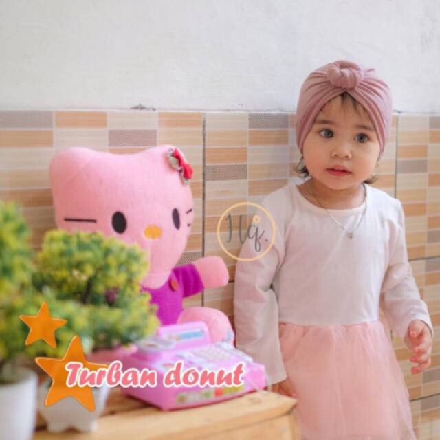 Turban Donat / Turban anak dan bayi donat usia 0-3 th all size  BY HQ