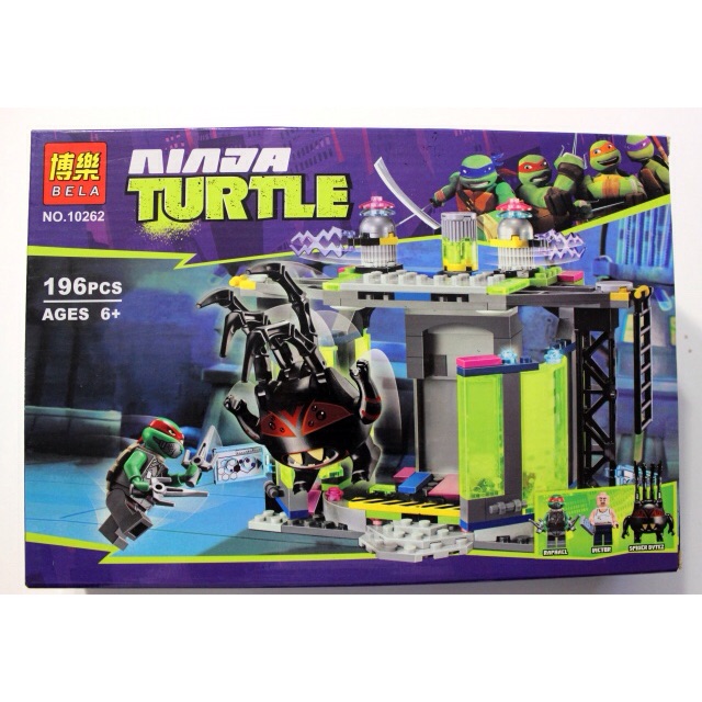 LEGO BELA 10262 TMNT NINJA TURTLE MUTATION CHAMBER UNLEASHED