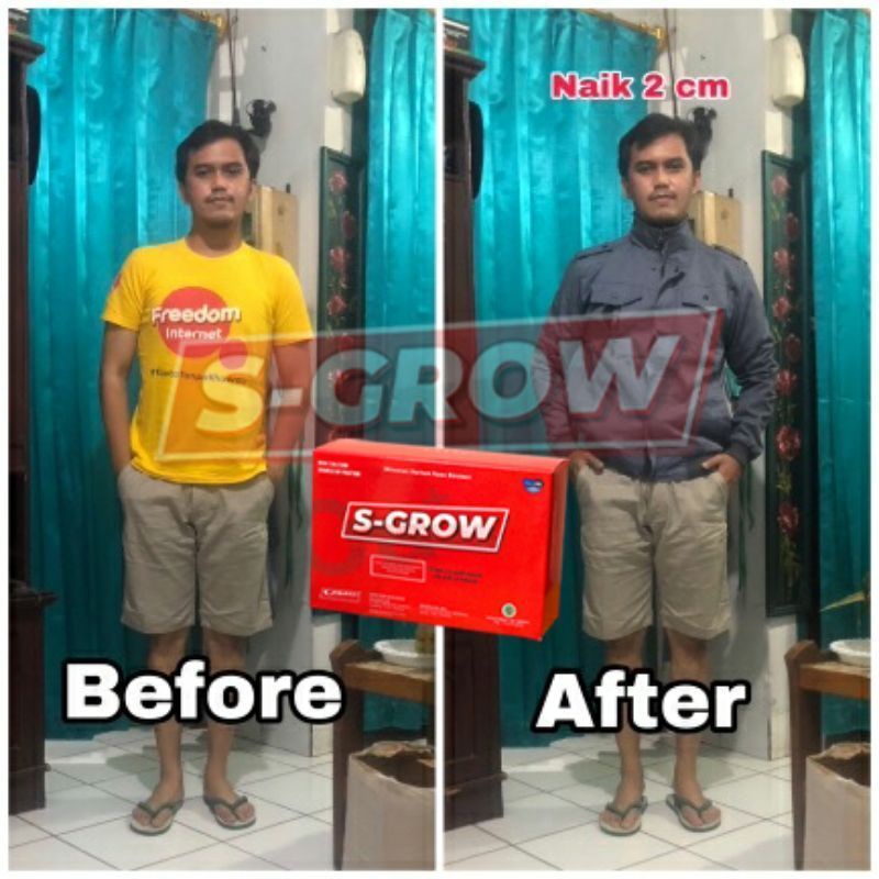 S-GROW Susu Peninggi Badan (Paket Gold 2 Box) Free Skipping